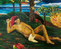 Reclining Tahitian nude